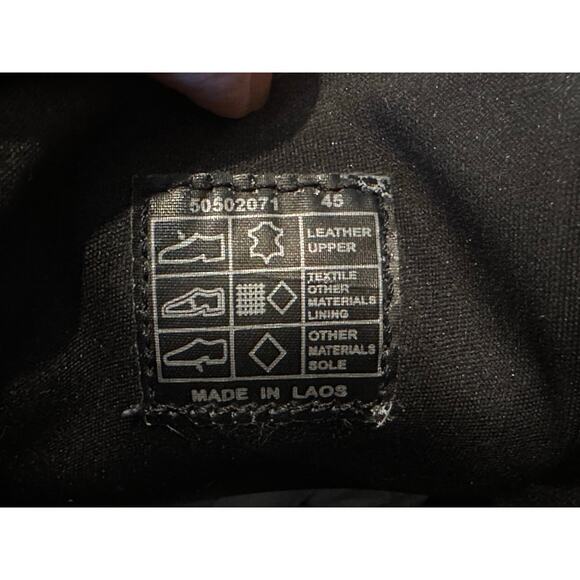 Boss Men's Rhys Low Profile Sneaker Black Leather Size 45 (12 US) Sleek, Stylish - Picture 8 of 9